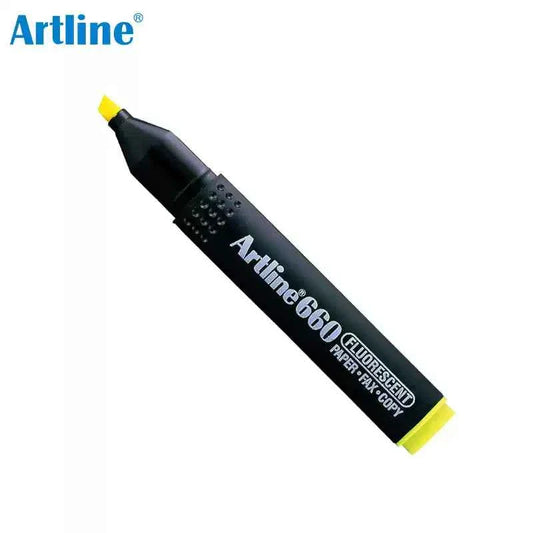 Artline EK-660 Fluorescent Highlighters,1.0-4.0mm Chisel Tip,7 Colors