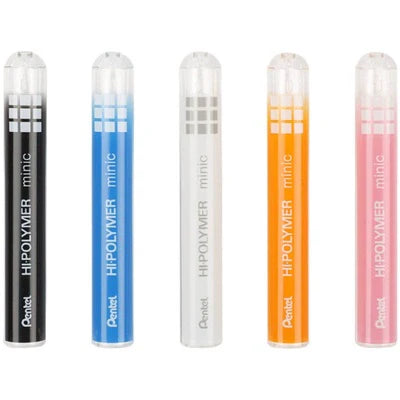 Pentel Hi-Polymer Minic Eraser Slide 5 Pack