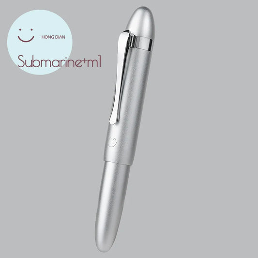 Hongdian Mini Pocket Travel Fountain Pen Submarine Shape Aluminium