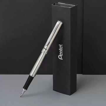 Pentel K600 Libretto Gel Roller Pen 0.7mm,All Metal,Black Ink