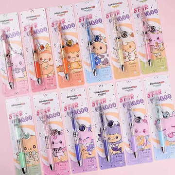 GENVANA MAGOO Zodiac Gel Pens – 12-Pack 0.5mm Black Ink