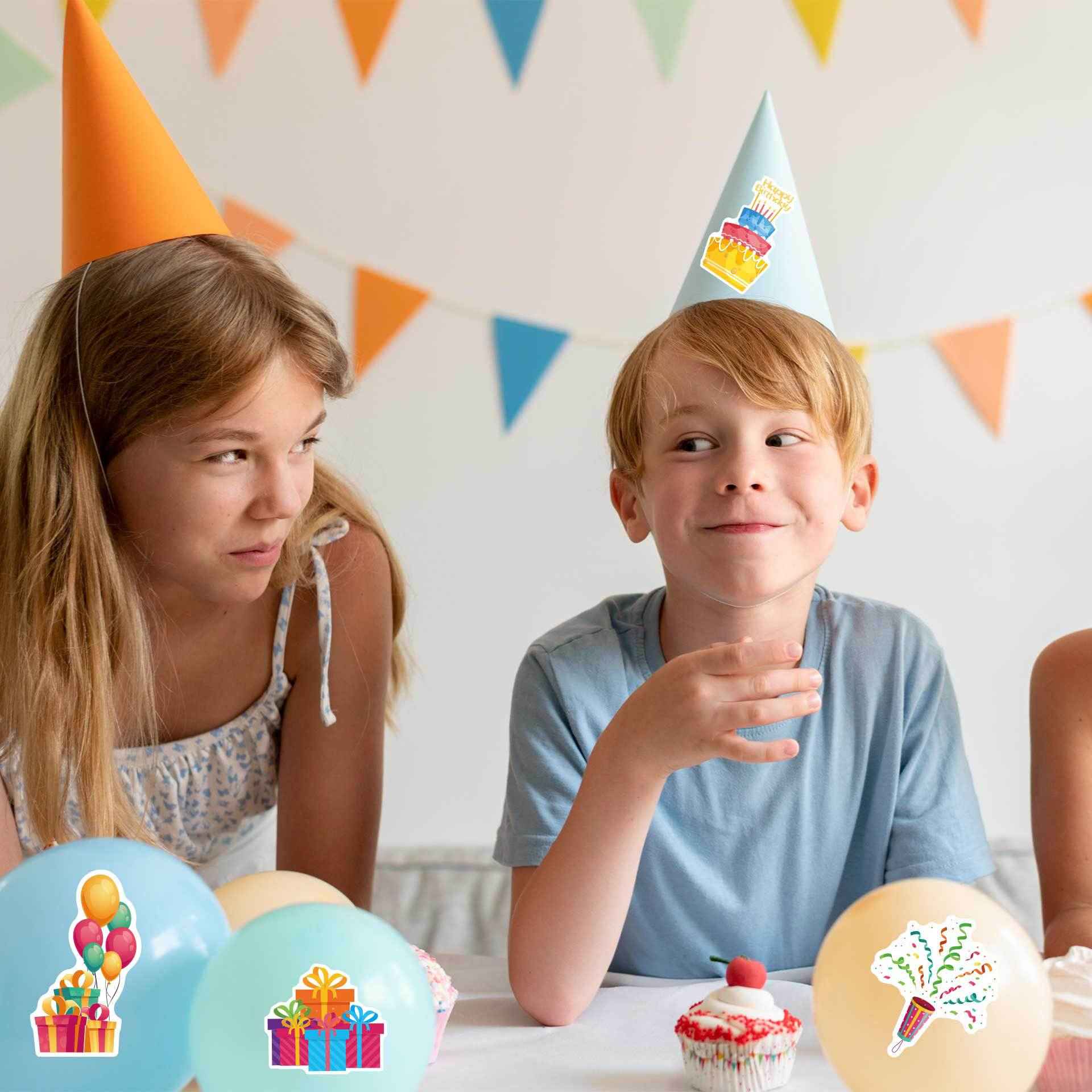 32 Sheets Happy Birthday Party Make Your Own Stickers for Kids - TTpen