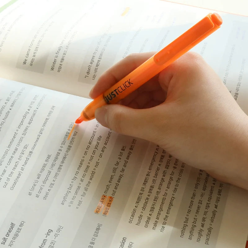 MORRIS JUSTCLICK Retractable Highlighters 6/5/3Color Sets