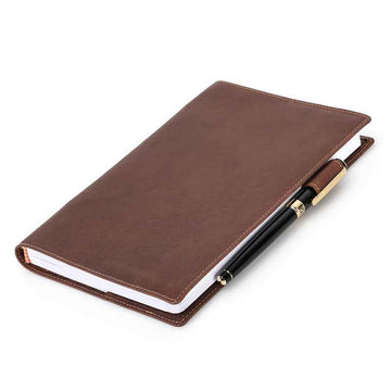 Leather Protective Cover Case for A5 Notebook Journal Planner