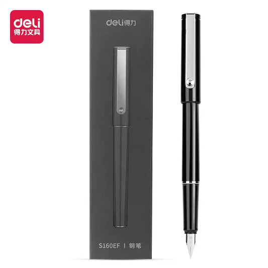 DELI S160EF Fountain Pen - 0.35mm EF Nib with Rotary Ink Converter - TTpen
