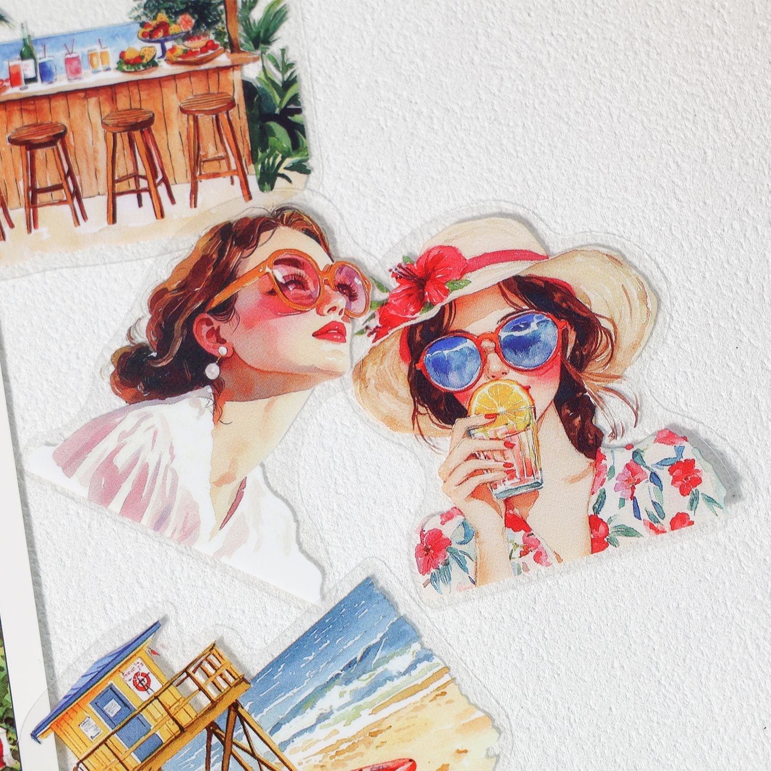 150-Piece Life Notes PET Sticker Tape Set for Journaling Planners DIY Crafts