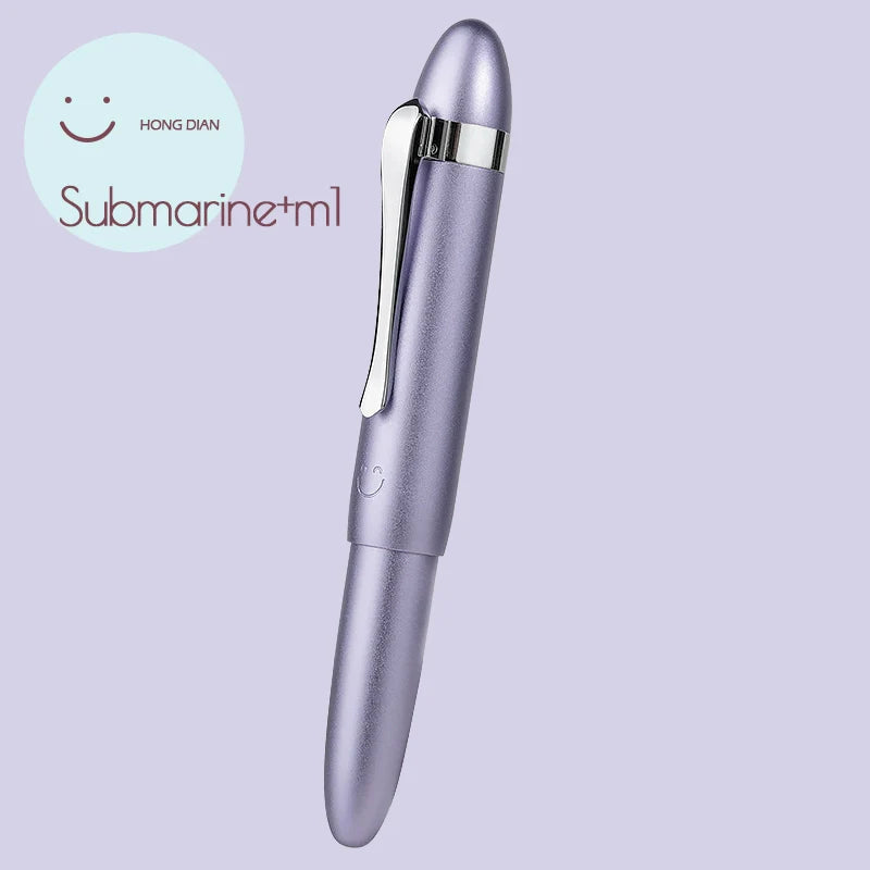 Hongdian Mini Pocket Travel Fountain Pen Submarine Shape Aluminium