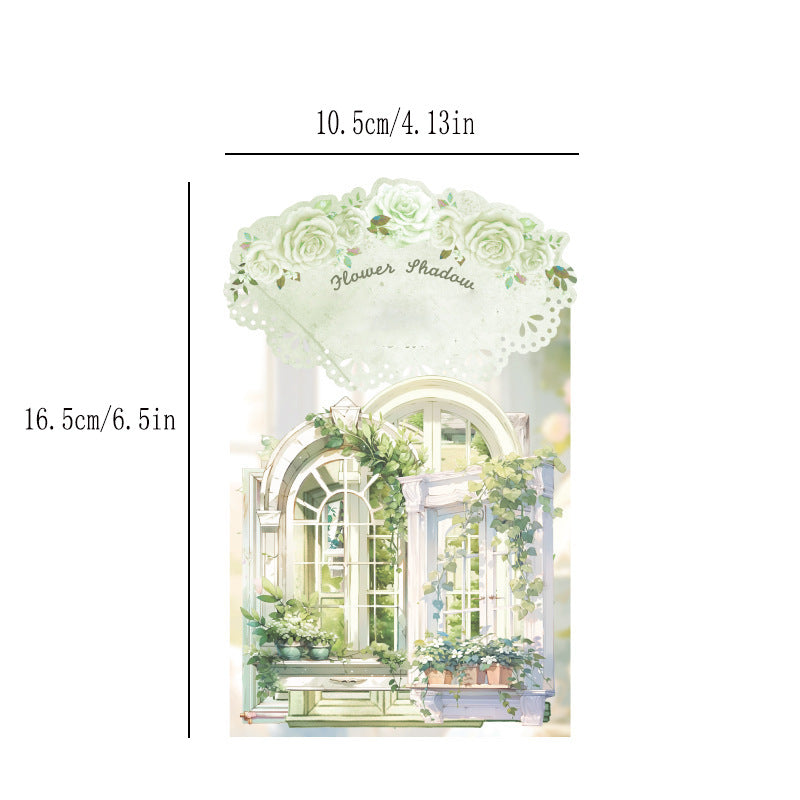 60 Window Blossom Sticker Pack 105x165mm for Journal Scrapbook