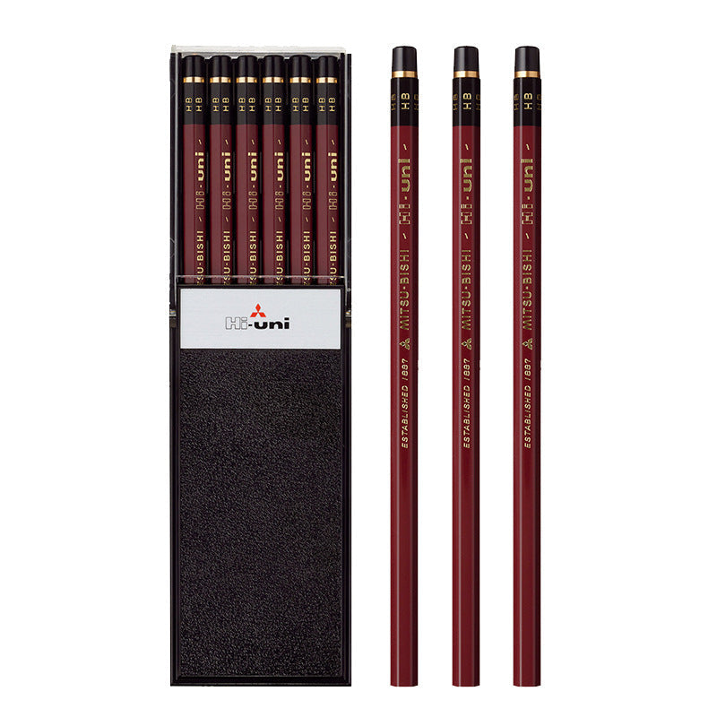 Mitsubishi Hi-Uni Wooden Pencils - 10B to 10H - Box of 12