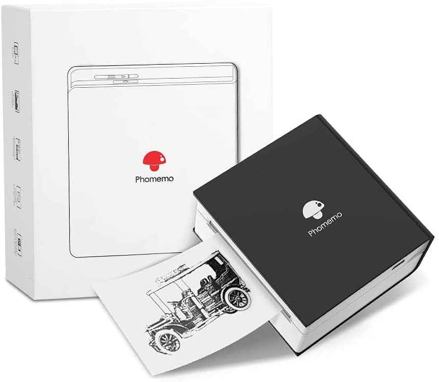 Phomemo M02 Sticker Printer Portable Thermal Label Printer with 1 Roll Paper - TTpen