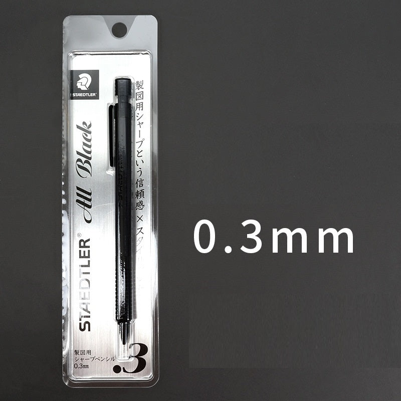 STAEDTLER 925-35 Mechanical Pencil, 0.3/0.5/2.0mm,All Black
