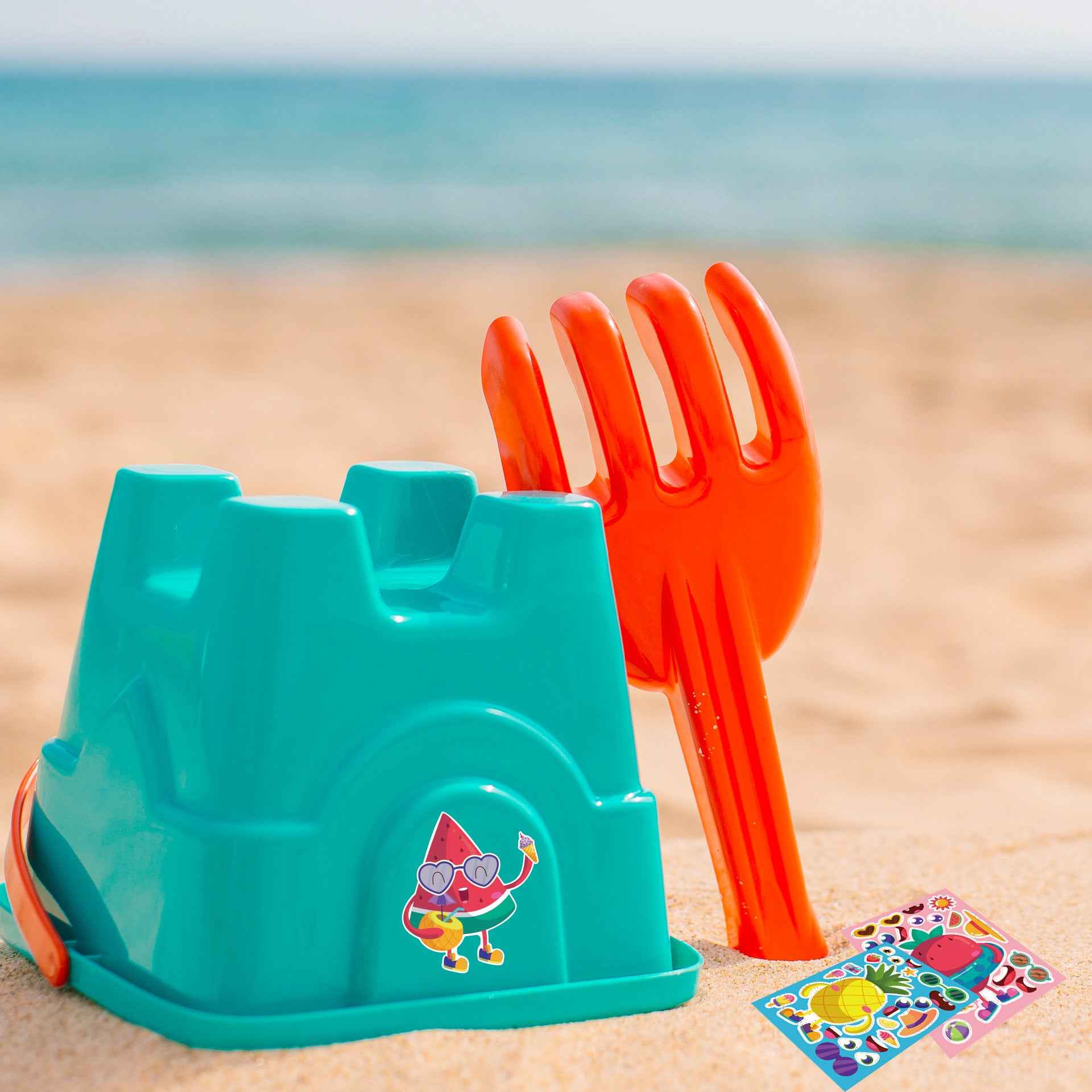 24 Sheets Fruit Icecream Make Your Own Stickers for Kids - TTpen