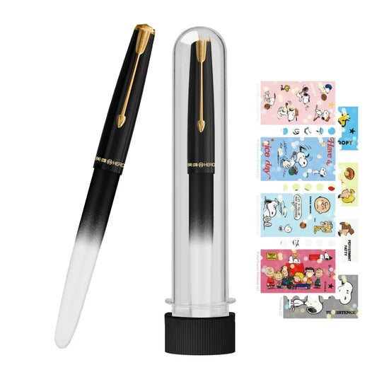 HERO 616Plus Fountain Pen 0.38mm Fine Nib Gradient Color with Stickers - TTpen