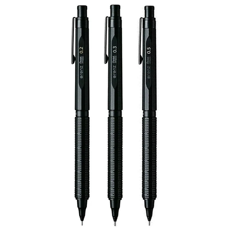 Pentel Orenz Nero Mechanical Pencil Set - 0.2mm/0.3mm/0.5mm