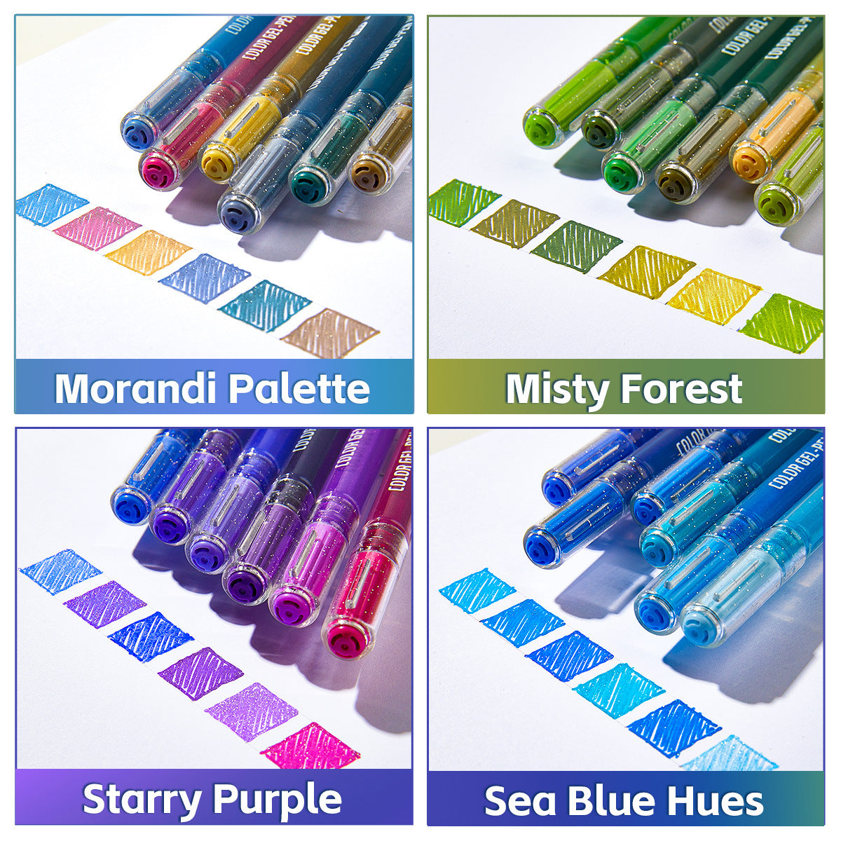 Languo Color Painting Gel Pen Plus 1.0mm Shiny Style 24/36/54/72 Colors