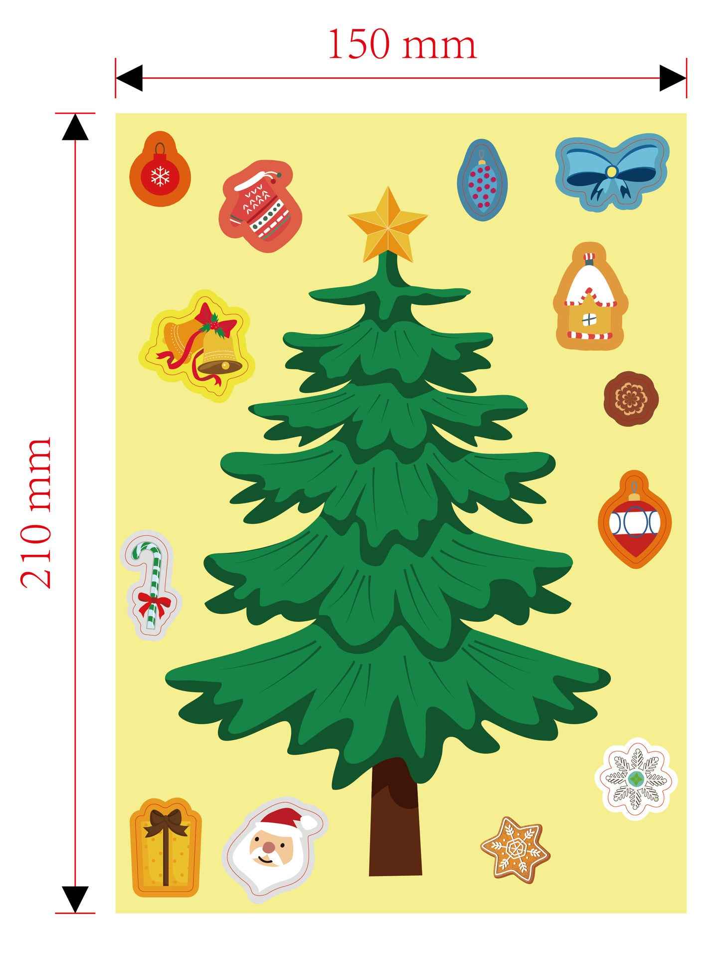 36 Sheets Make Your Own Christmas Tree Stickers for Kids Cards Crafts - TTpen
