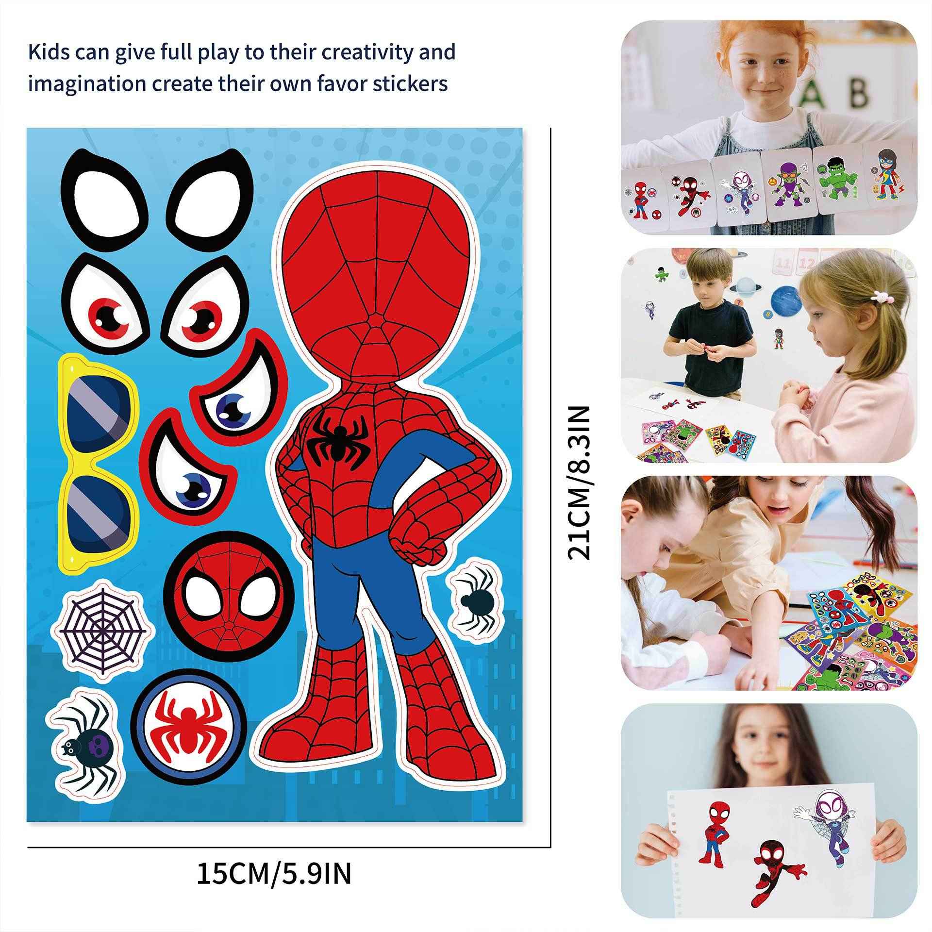 24 Sheets Spidey & Friends Stickers for Kids - TTpen