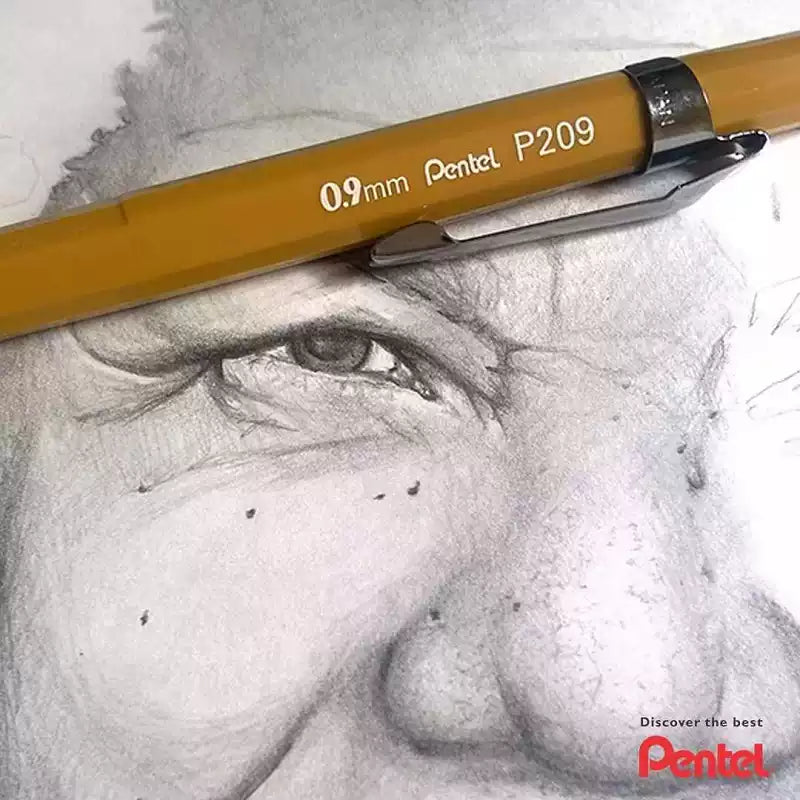 Pentel P200 Automatic Mechanical Pencils,0.3/0.5/0.7/0.9MM