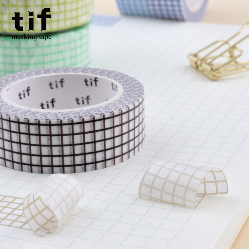 15mm Grid Washi Tape – 10m Per Roll 10 Pack