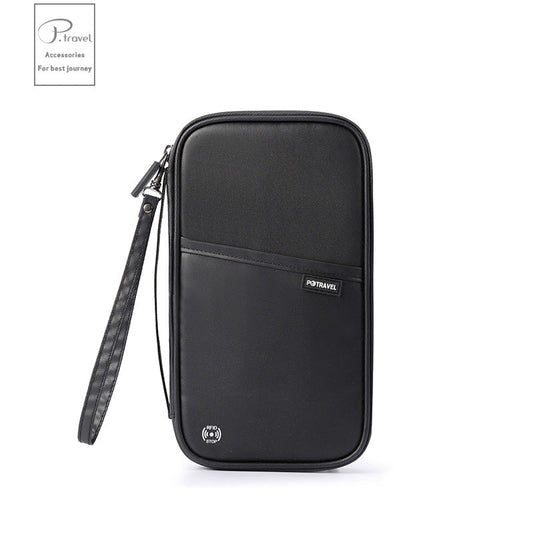 P.Travel RFID Travel Passport Wallet Black