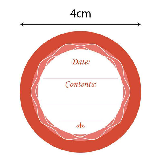 180pcs Food Date Sticker for Jars Waterproof Removable Mark Label 4CM - TTpen