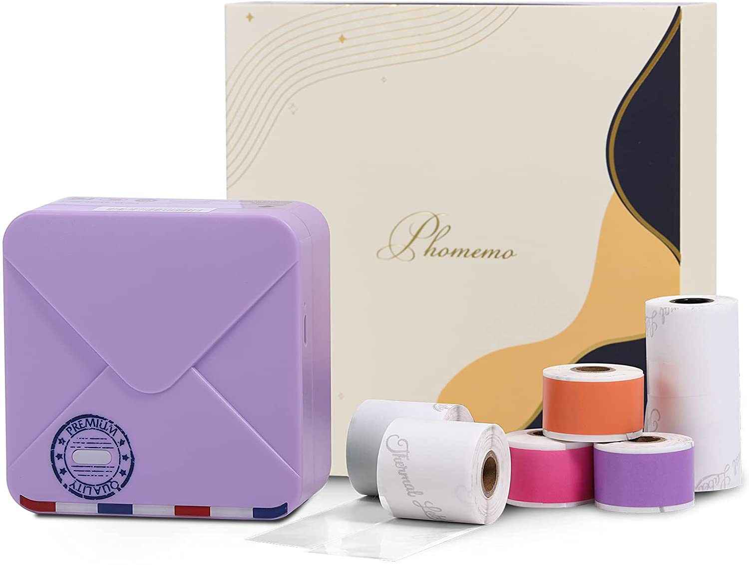 Phomemo M02S HD Bluetooth Thermal Photo Printer with 6 Roll Paper - TTpen