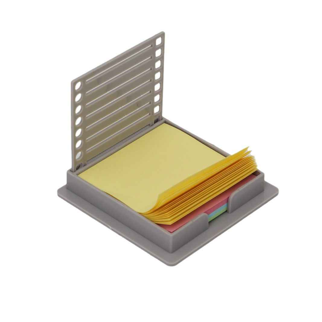 Sticky Note Holder with Stencil 3x3 with 4 Color Sticky Notes