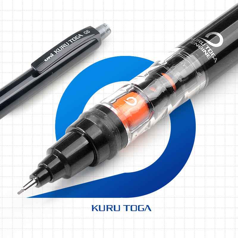 Uni M5-452 Kuru Toga Mechanical Pencil,Pipe Slide 0.5 mm Black - TTpen
