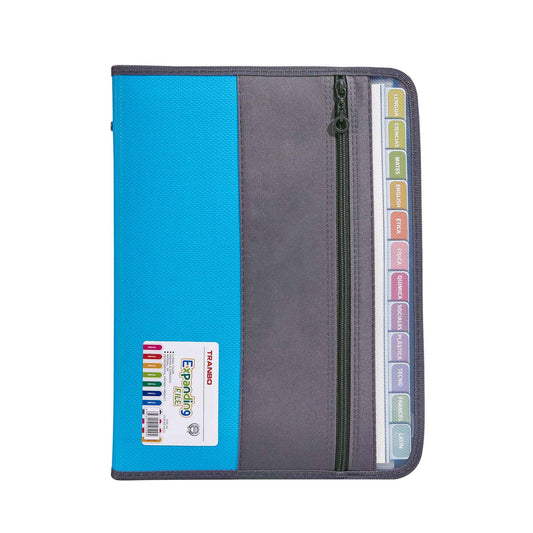 Expanding File Folder Organizer with 13 Pocket Oxford Fabric - TTpen