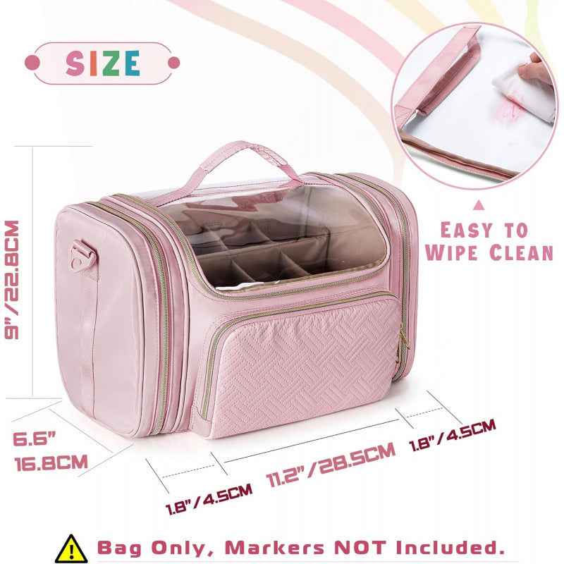 Large Marker Storage Case Marker Organizer Bag for 180-300 Markers