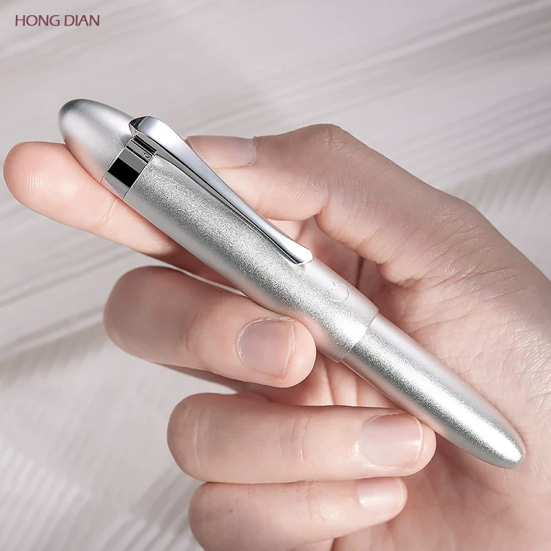 Hongdian Mini Pocket Travel Fountain Pen Submarine Shape Aluminium