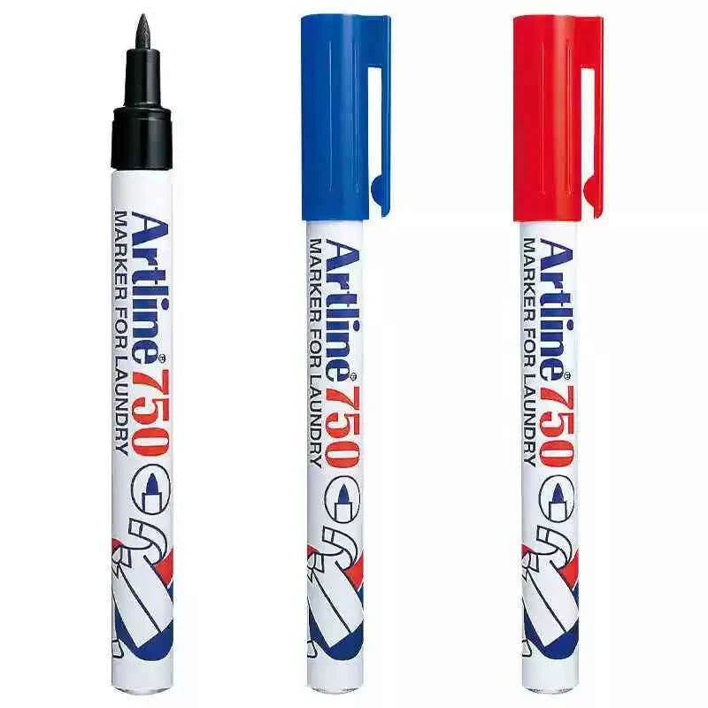 Artline EK-750 Laundry Markers,0.7mm Fine Tip,3 Pack