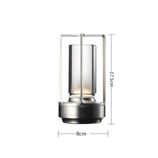 Portable Metal LED Table Desk Lamp Rechargeable Battery Powered