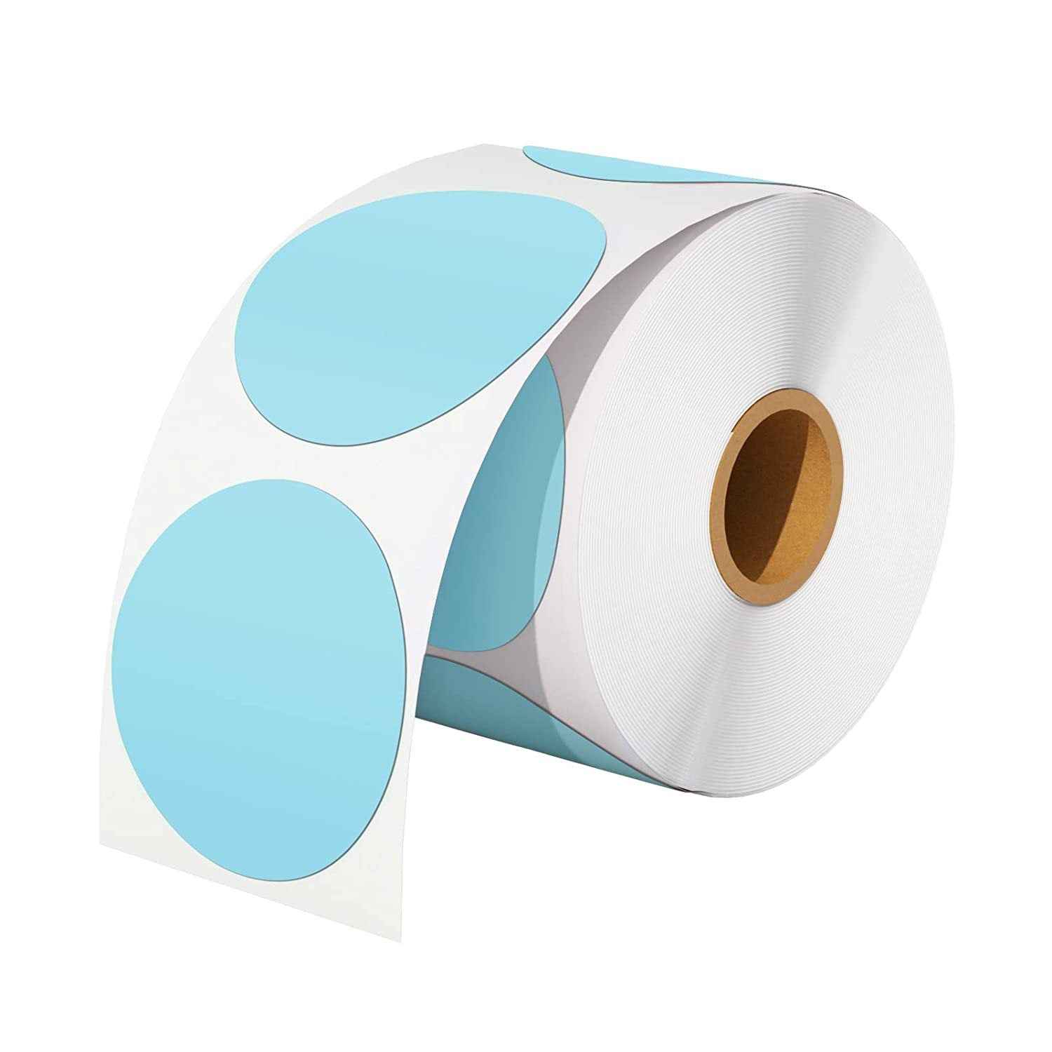 500pcs 2 inch Circle Color Direct Thermal Stickers Shipping Labels - TTpen