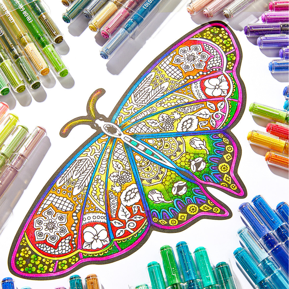 Languo Color Painting Gel Pen Plus 1.0mm Shiny Style 24/36/54/72 Colors