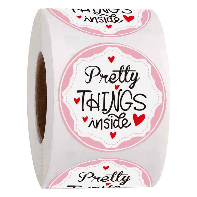 2000pcs Pretty Things Inside Stickers,Round 1 Inch Adhesive Labels - TTpen