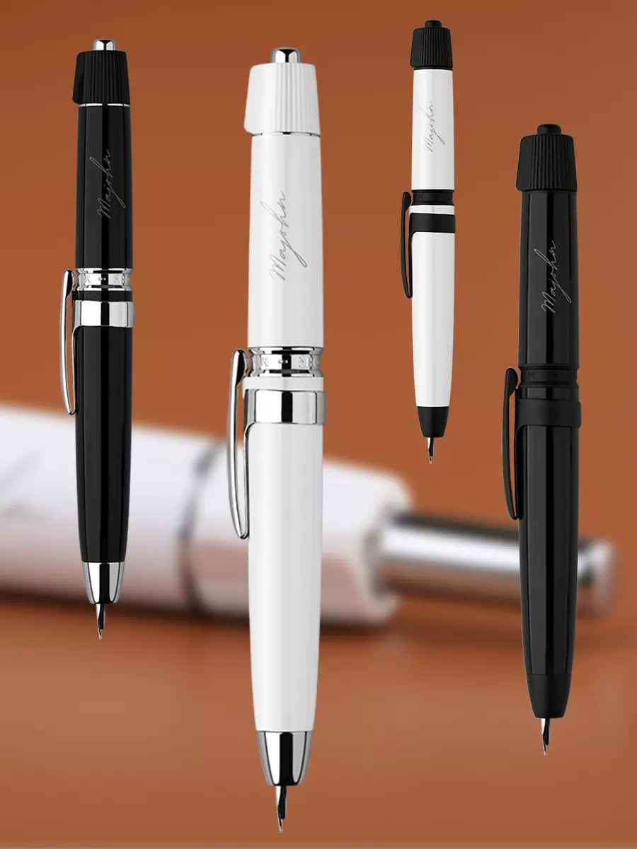 Majohn A3 Fountain Pen Retractable Extra Fine Nib with Converter Case Set - TTpen