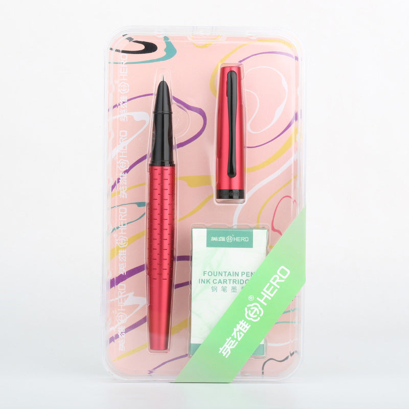 Hero Allure Smooth Ink Cartridge Pen Set Red