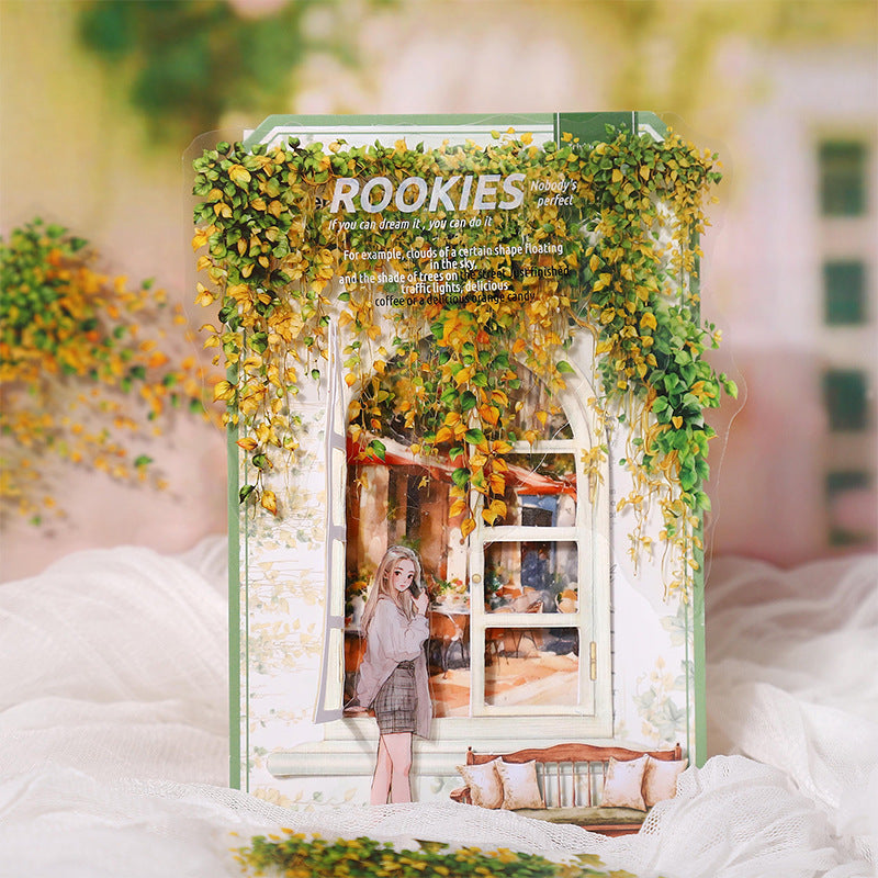 Flower Workshop PET Sticker Set – 60 Large Floral Decorative Stickers