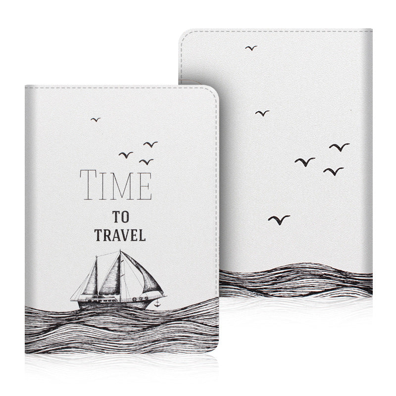 Kindle Paperwhite 11th 6.8 inch Case Cover with Stand Hand Strap Sailboat