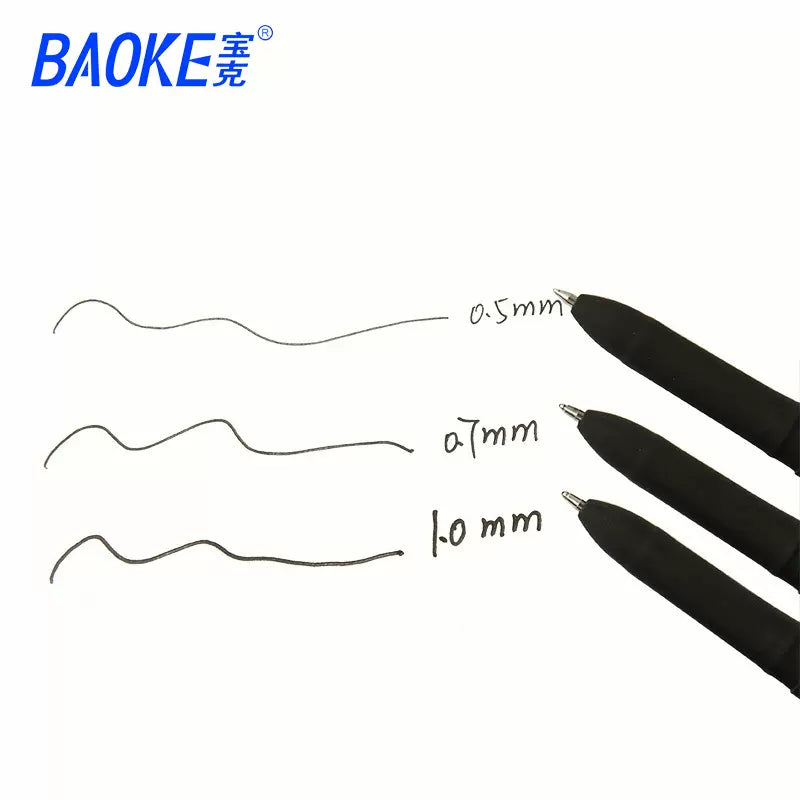 Baoke PC1828 Gel Ink Pens 0.5mm-Pack Of 12