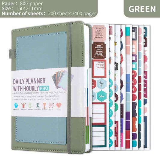 Daily Planner with Hourly PRO Schedule & to-do List – A5