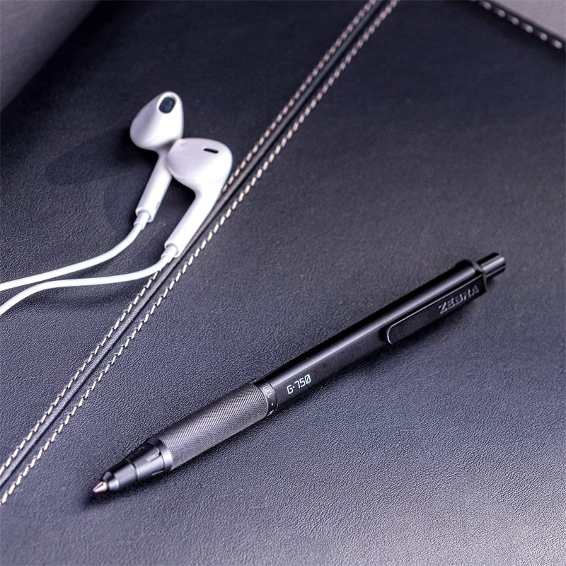 Zebra Pen G-750 Retractable Gel Pen Plus Black and Blue Refill