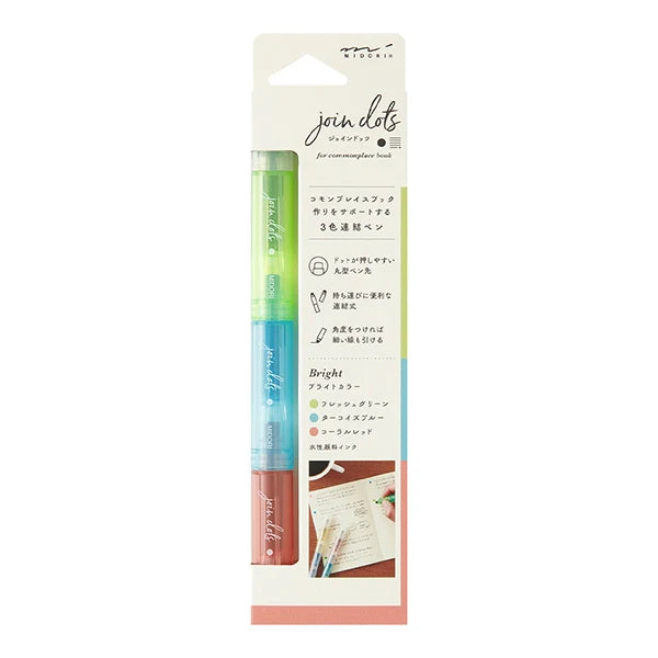 Midori DESIGNPHIL Join Dots Marker Pen 3in1