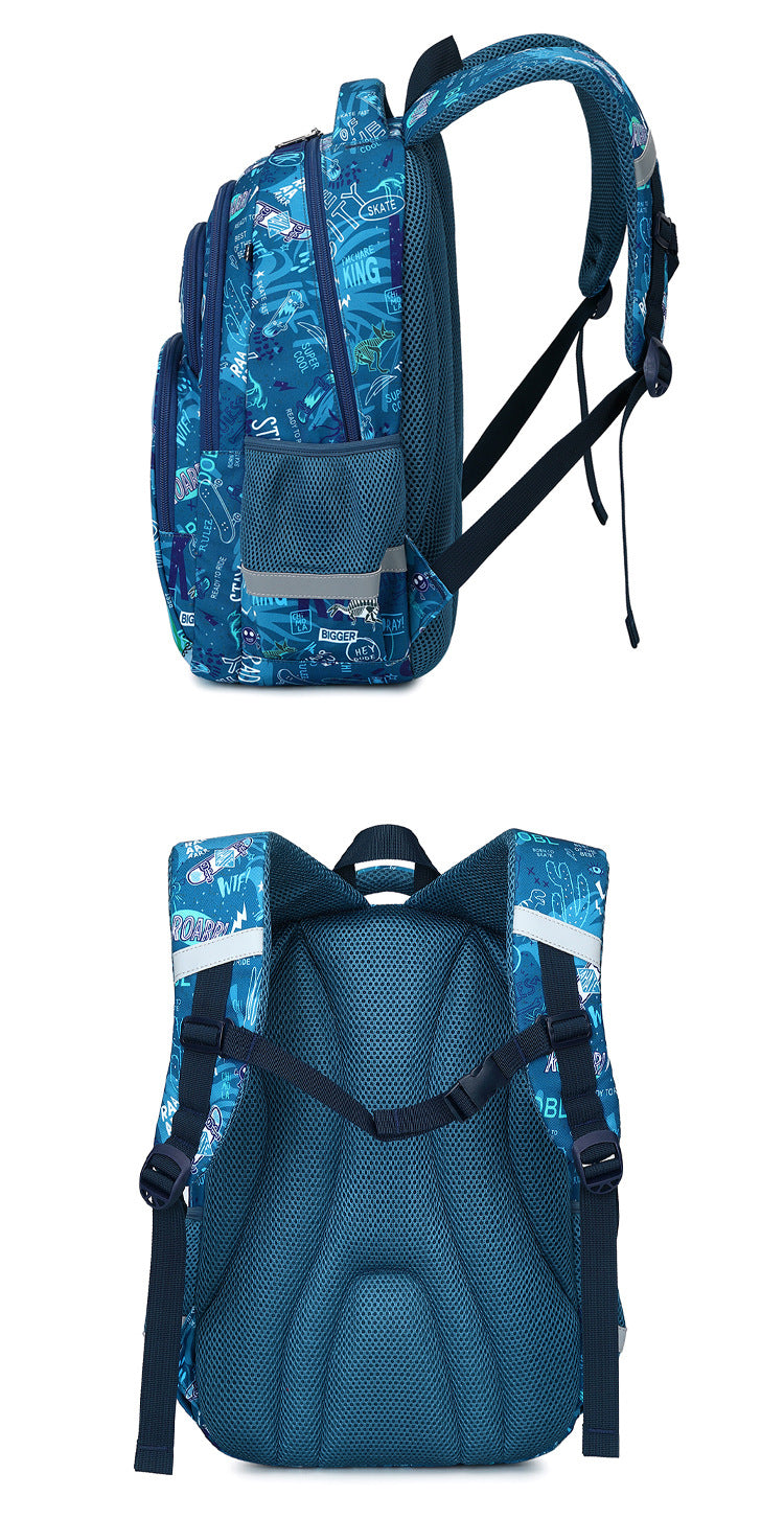 School Backpack Pencil Lunch Bag 3in1 for Boys and Girls Kids