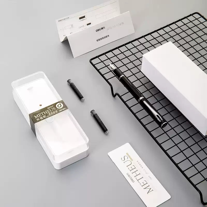 DELI Metheus All Metal Fountain Pen Fine Nib - TTpen