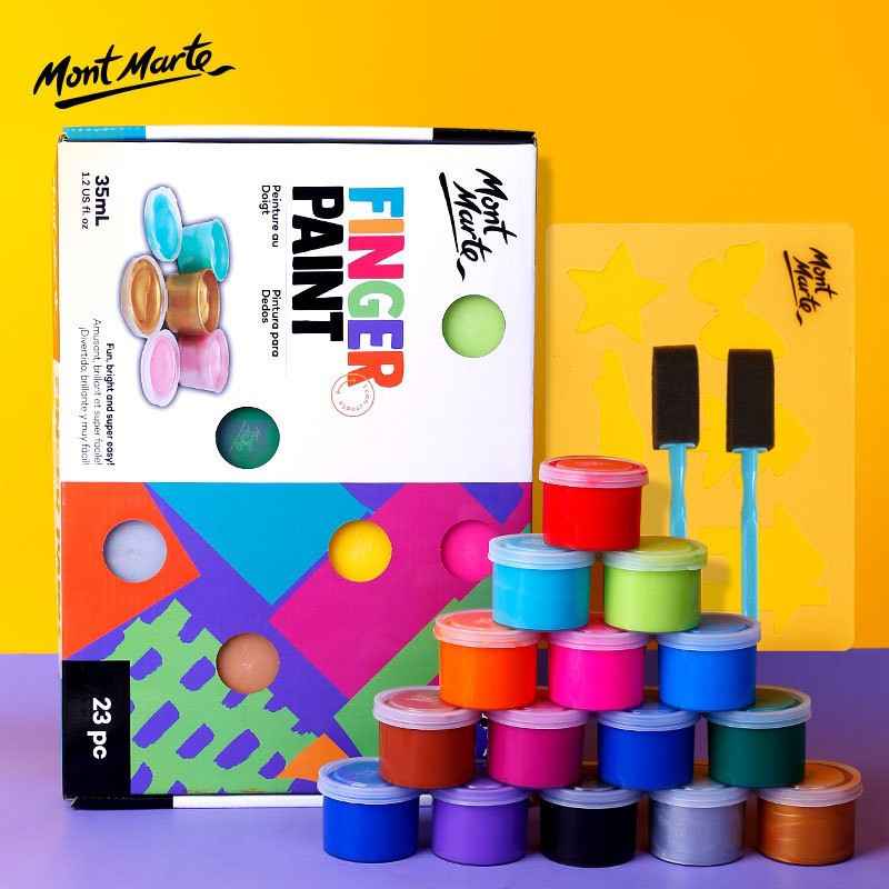 MONT MARTE 23 Piece Finger Paint Set - TTpen