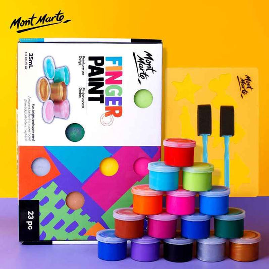 MONT MARTE 23 Piece Finger Paint Set - TTpen