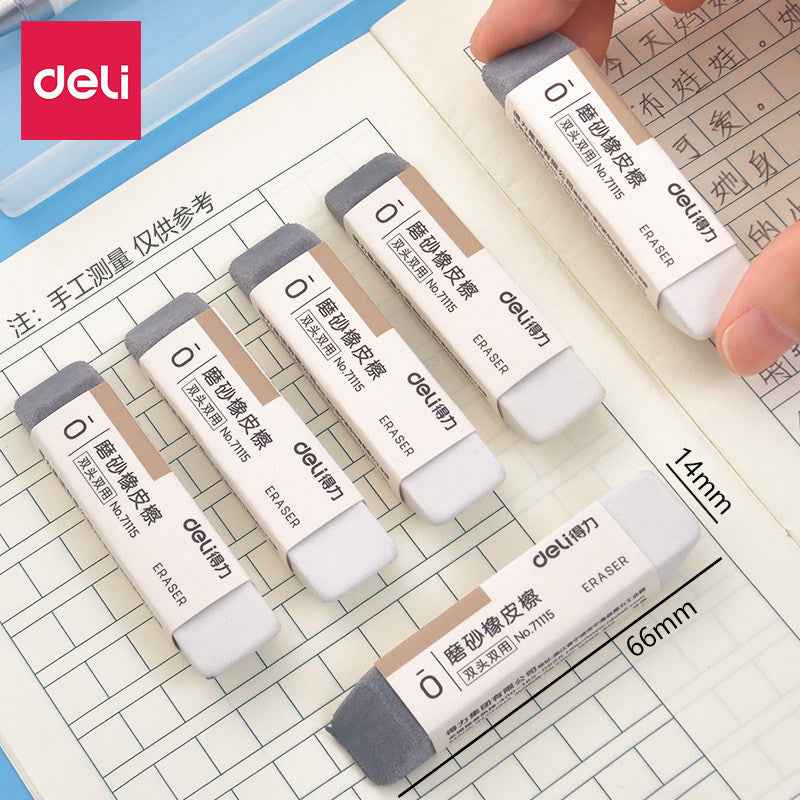 DELI 71115 Sand and Rubber Eraser for Ink and Pencil 4 Pack - TTpen