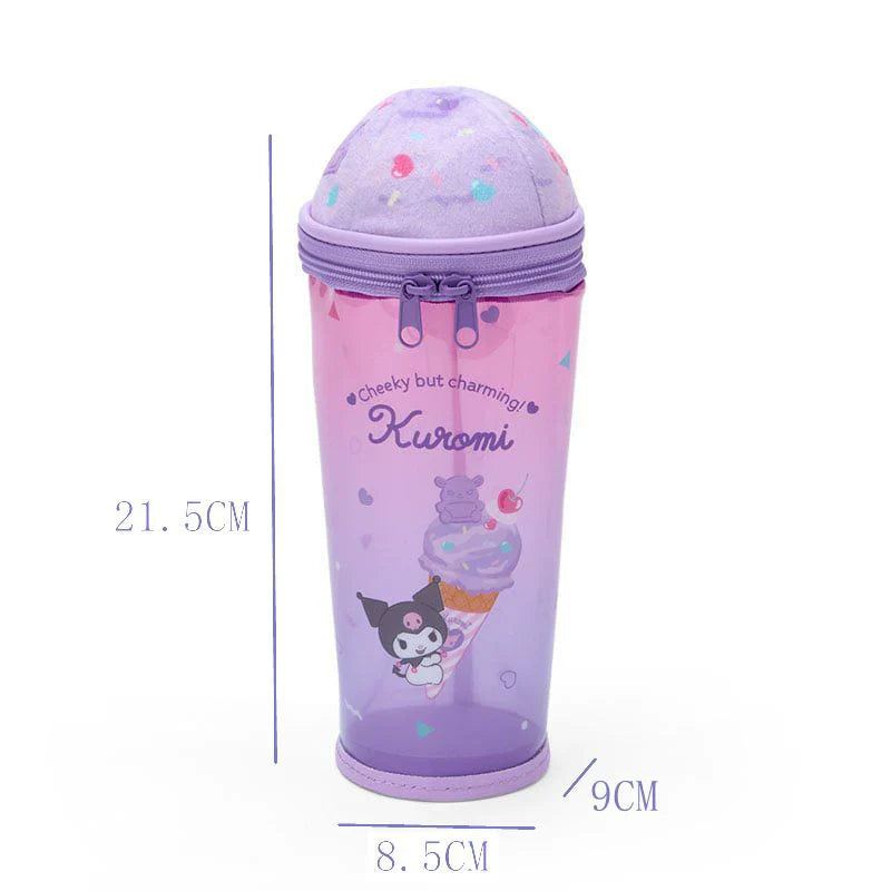 Sanrio Ice Cream Cup Pencil Case PVC Stationery Organizer